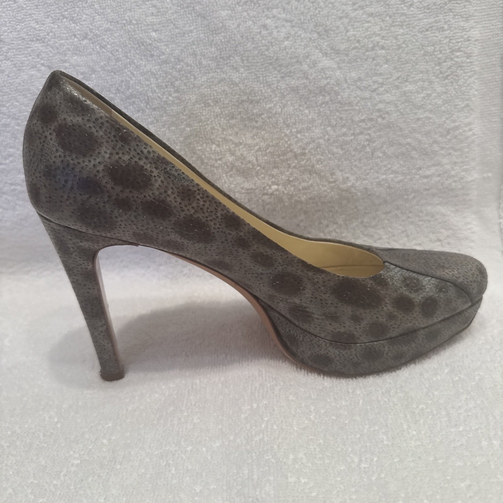 Helmut Lang Leather Platform Pumps Shoes Size 38, US 8 - Picture 6 of 9